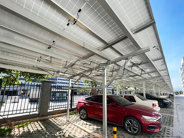 中国の 3.5MW ソーラー ファームに Kseng ソーラー カーポート構造が選択される