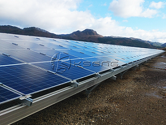 Kseng は、日本の 9MW 太陽光発電所に地上設置型システムを供給しました