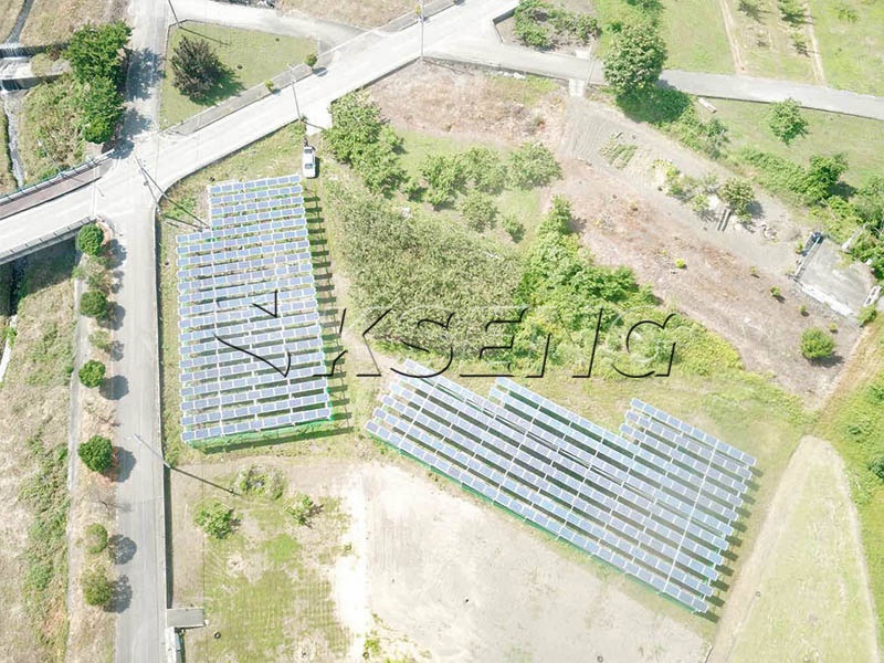 各130KW - 山梨県ソーラーシェアリング架台案件
