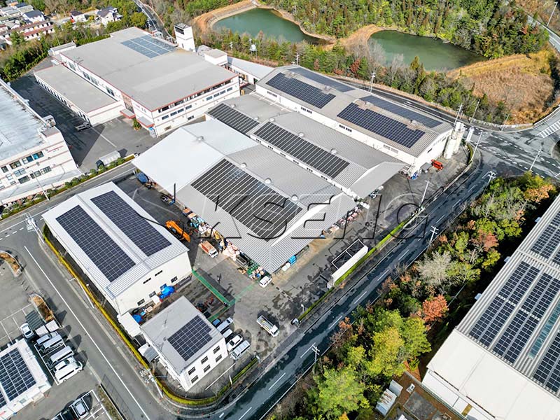 320KW - 広島県折半屋根架台案件